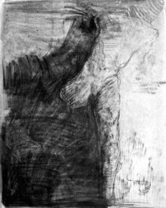 19) R.A.C.Standing-Figure,Graphite on paper, 38