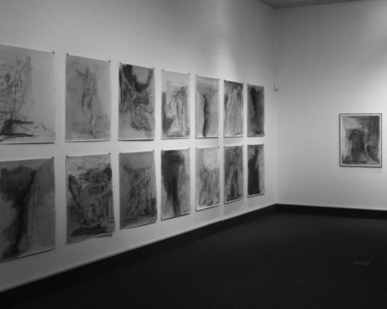 Wall of Large Drawings from Labors of Hercules series