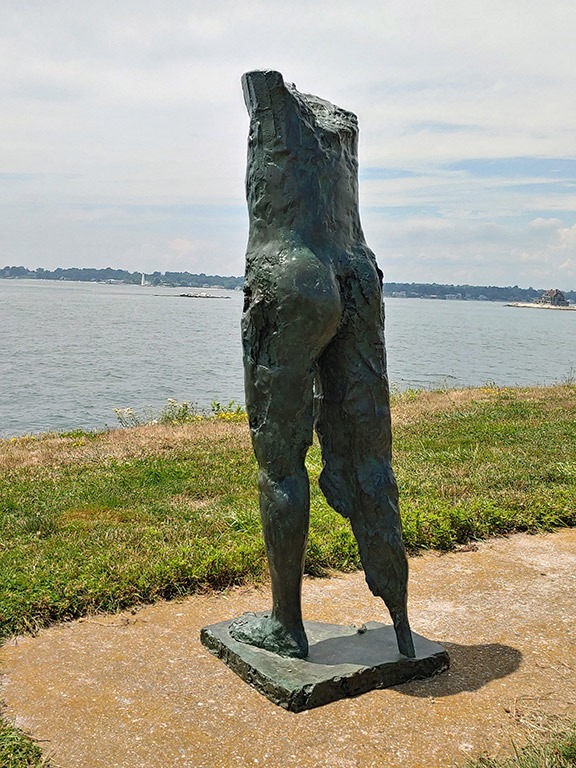 Half man Sculpture structure